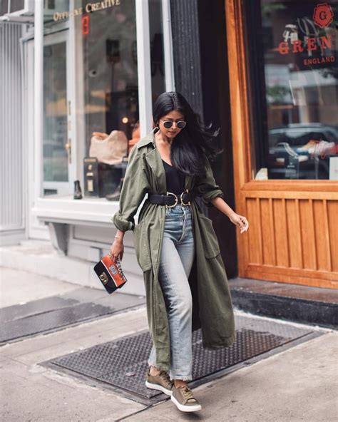 olive green sneakers outfit.